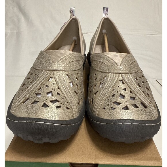 JBU by Jambu 12 Pecan Memory Foam Slip On Flat 12M EU 44 Champagne APMA NIB - Picture 4 of 9